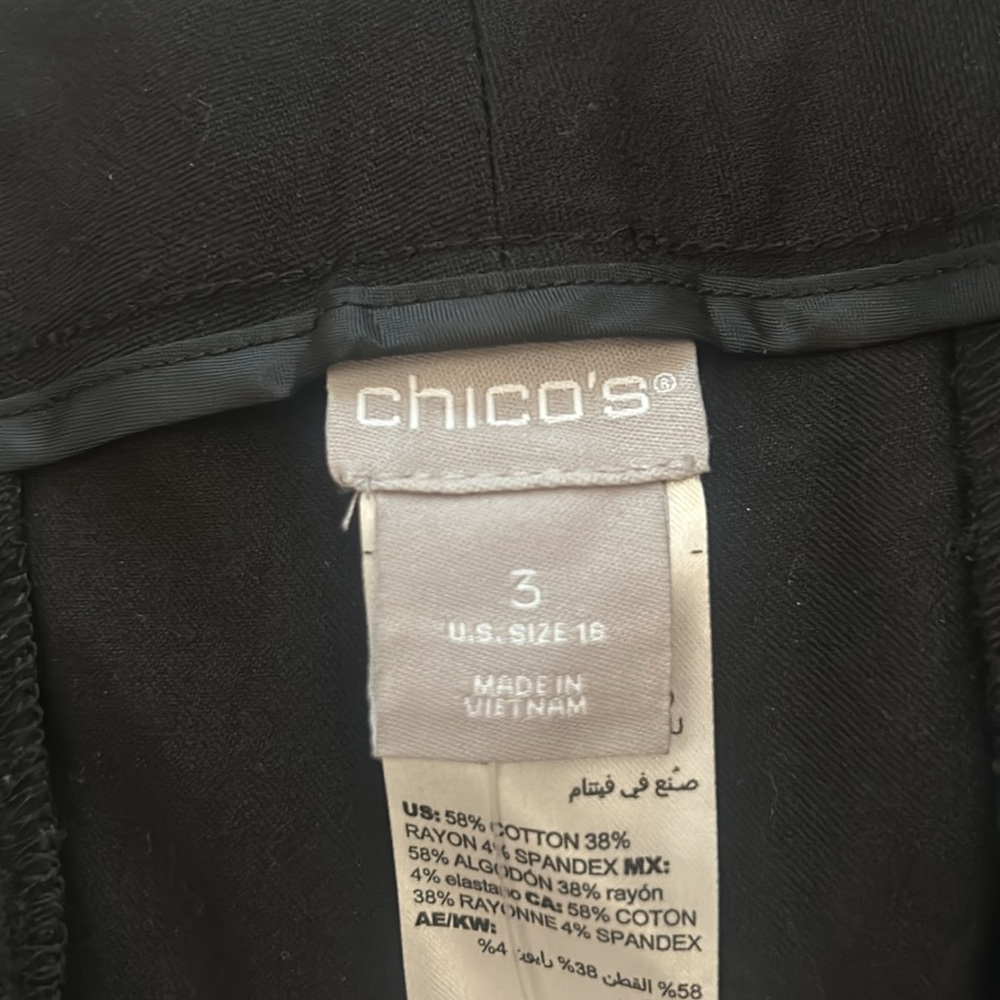 (NWT) Chico’s - Women Secret Stretch Straight Leg Crop Basic Pants - Picture 7 of 13
